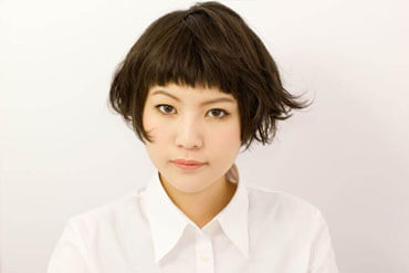 ノンカラーでナチュラル・キュートなイメージに。前髪にポイントをおいたカット☆　hair,make,photo_komako
