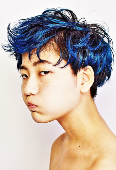 ブルーをいかして☆　hair,make,photo_とみ